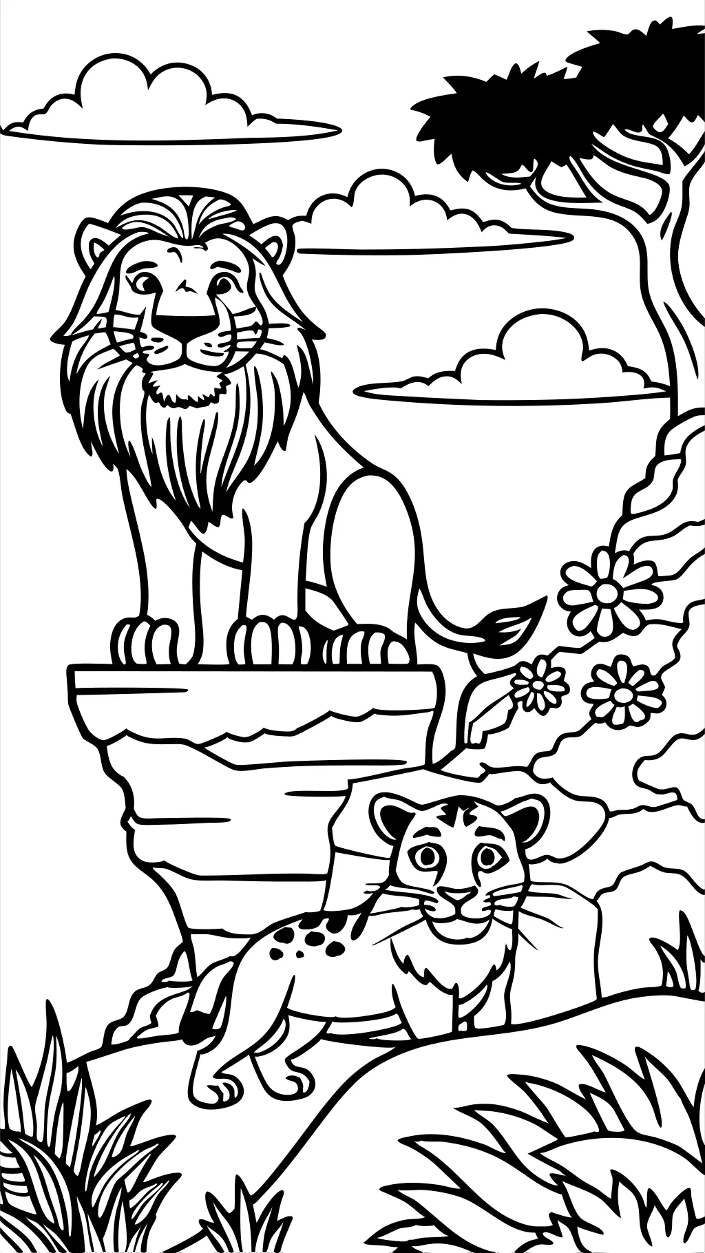 coloriage de lion king